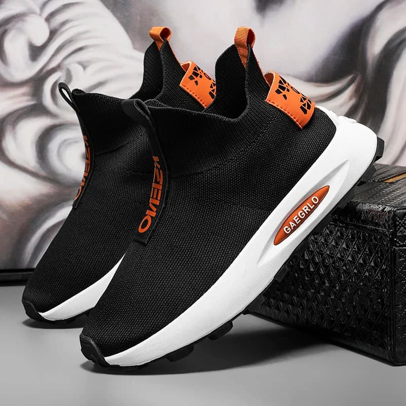 Moda Uomo Scarpe Casual Maglia Calzini leggeri Stivali Comode scarpe da ginnastica da passeggio Comode scarpe da tennis Scarpe sportive traspiranti