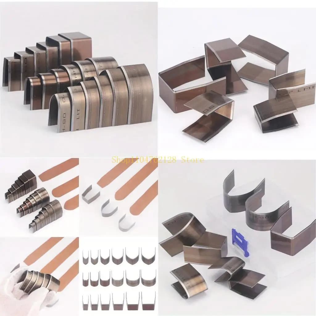 Punching tool for leather corners with ergonomic 18-piece handle. best selling