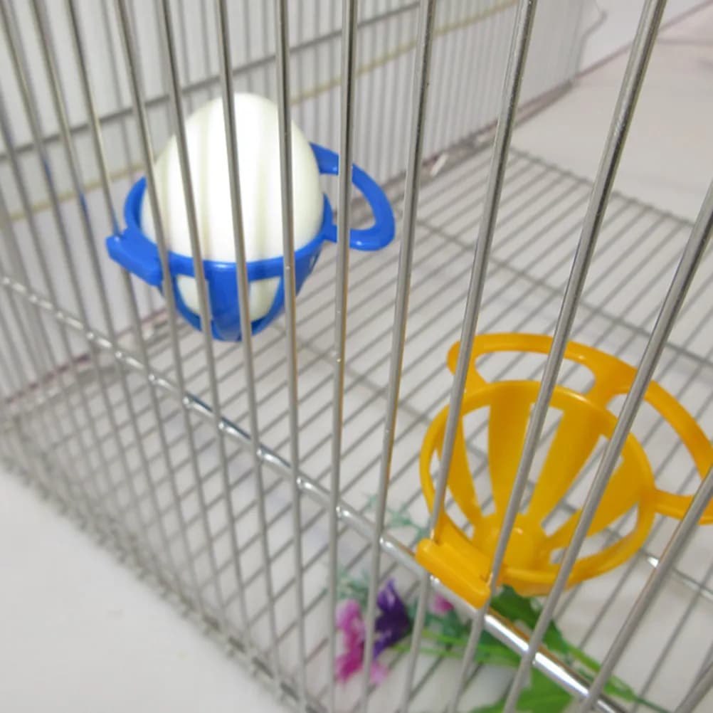 2 Pezzi Cestino Portatile Premium in Plastica per l'Alimentazione di Pappagalli e Piccoli Animali, Ciotola Facile da Pulire per Vitamine e Alimenti per Uccelli