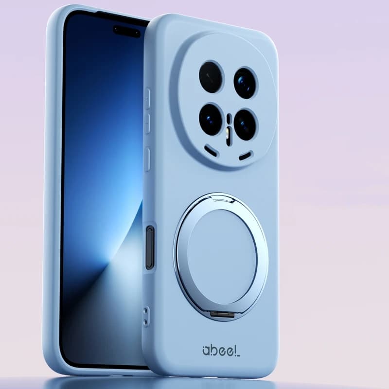 Custodia per Honor Magic 8 Pro in silicone liquido TPU con anello magnetico MagSafe e supporto, protezione per telefono, cover per Magic8 Pro, bumper.