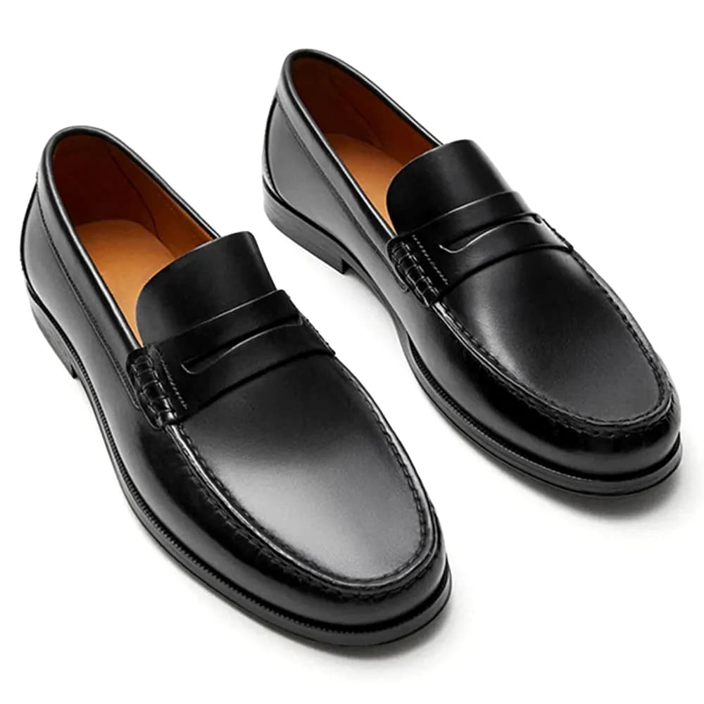 Mocassini slip on in vera pelle con strato superiore vintage Mocassini traspiranti Design da guida Scarpe casual in pelle di vacchetta per uomo