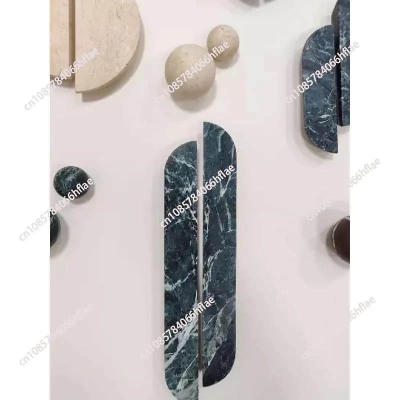 Maniglia per armadio con cassetto in marmo naturale al 100%, maniglia per armadio in stile francese, maniglia per porta di alta gamma per villa, decorazione per la casa, 1 pezzo