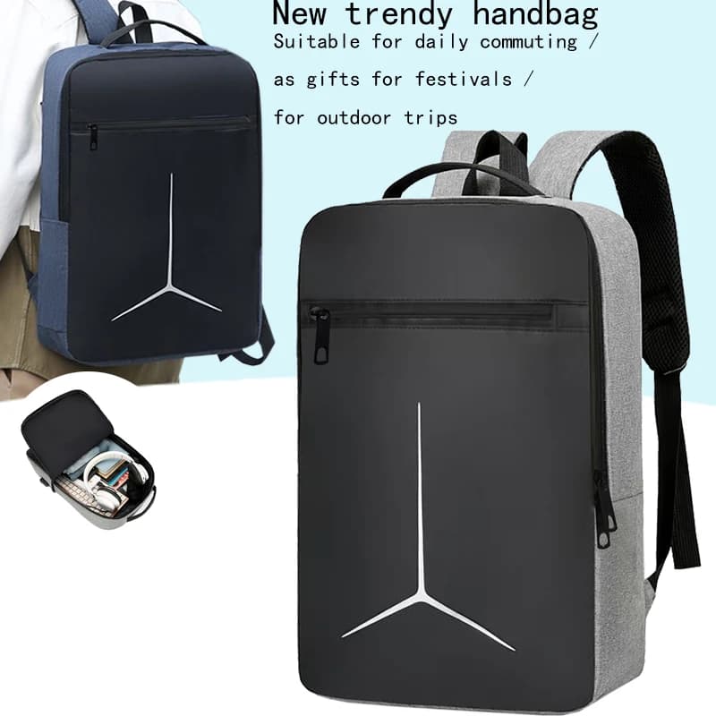 Men's Business Laptop Backpack Waterproof Large Capacity Student School Bag for Travel Work College Commute