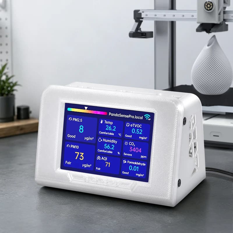 BIQU Panda Sense Pro 8-in-1 Environmental Air Quality Monitoring Support Home Assistant For Bambu Lab/ Creality/SnapmakerU1