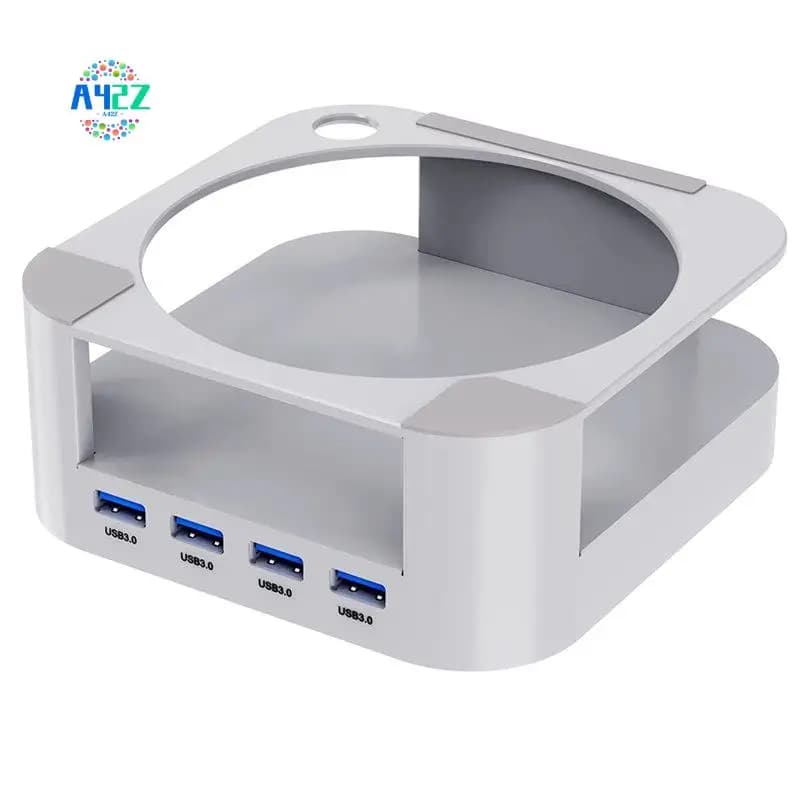 Docking Station A42Z-Mini per Mac Mini M4 2024, Hub USB per Computer, Supporto da Scrivania con Porte USB per Mac Mini M4 Pro, Accessori PC