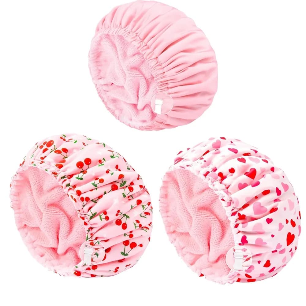 3 in 1 woman waterproof shower head, adjustable, polyester, absorbent, ultra fine fiber, for dry hair, to sleep