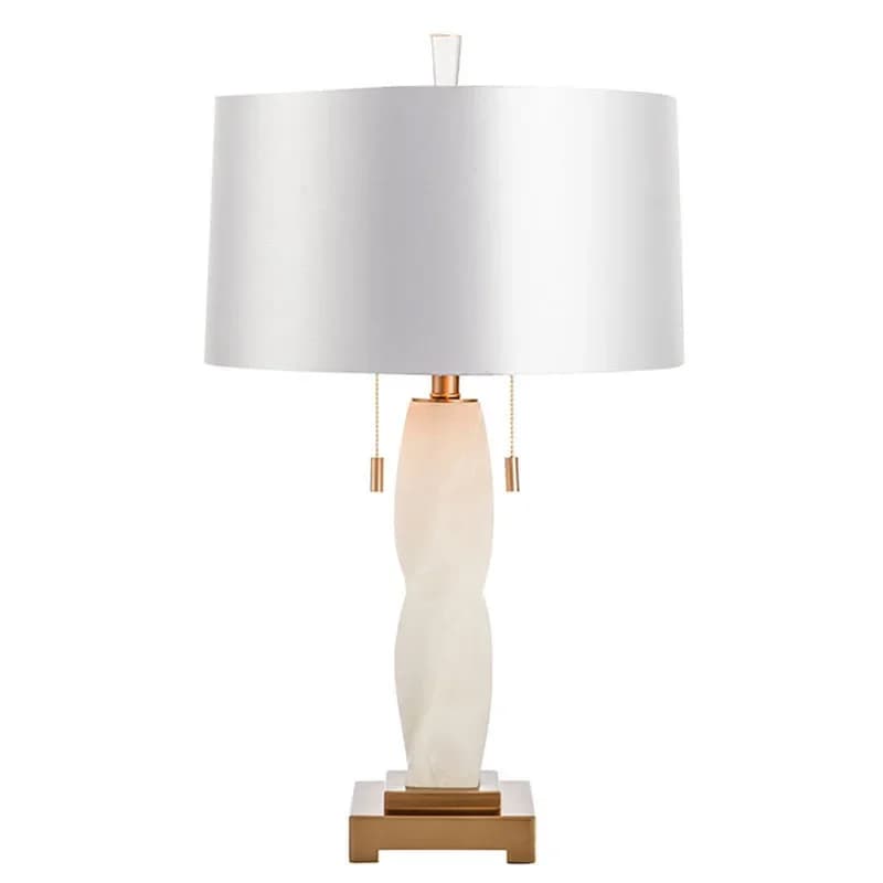 Lampada da scrivania moderna e minimalista in marmo twist per ufficio vendite in marmo Lampada da camera modello americano europeo
