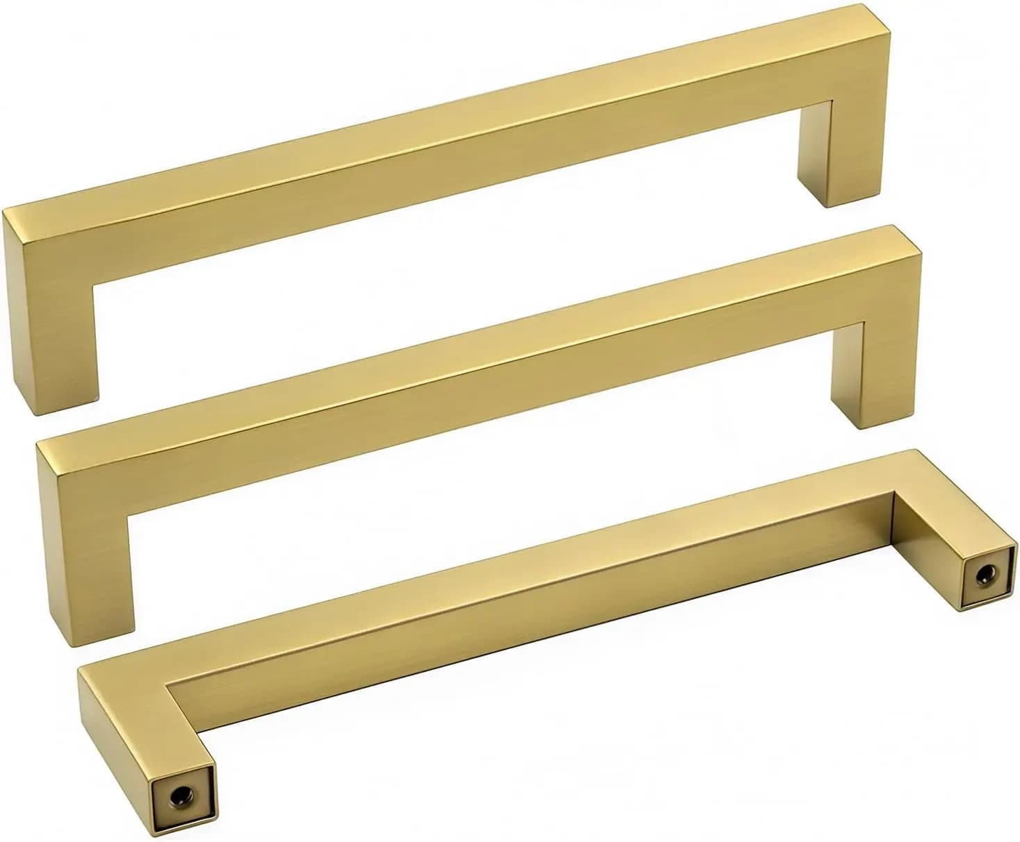 accessori da cucina Confezione da 25 maniglie per mobili da cucina in oro, maniglie per cassetti in ottone dorato da 5 pollici-LSJ12GD128 Maniglie per mobili in ottone spazzolato