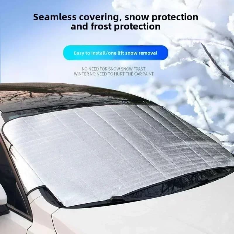Universal Car Front Windshield Cover Auto Sunshade Snow Ice Protection Cover Winter Summer Windshield Shield 150cm x 70cm