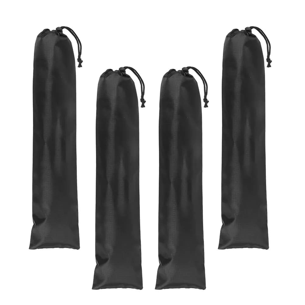Set di 4 Borse per Pali da Tenda, Resistenti all'Usura, Borsa Portatile per Campeggio, Custodia per Aste da Trekking, Porta Pali da Tenda
