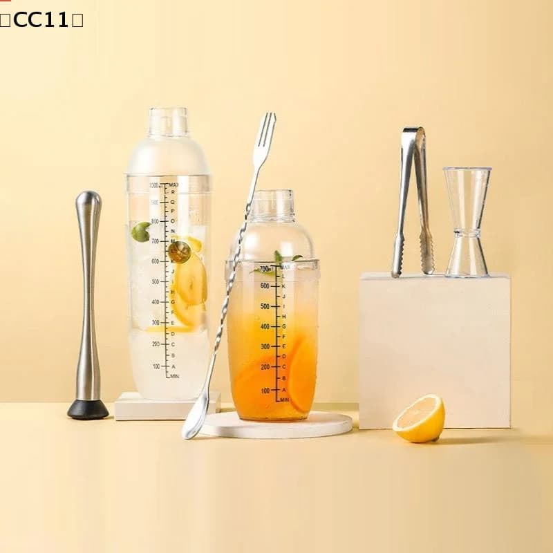 Set di shaker per cocktail da 3/5/7 pezzi, set di shaker per cocktail e jigger per misurare, strumenti per miscelare bevande, per barman〔CC11〕