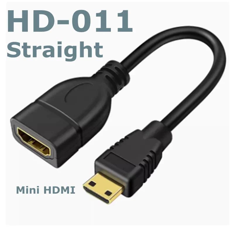 Cavo OTG convertitore mini HDMI compatibile maschio a HDMI compatibile femmina da 90 gradi 1080P, adatto per videocamera digitale