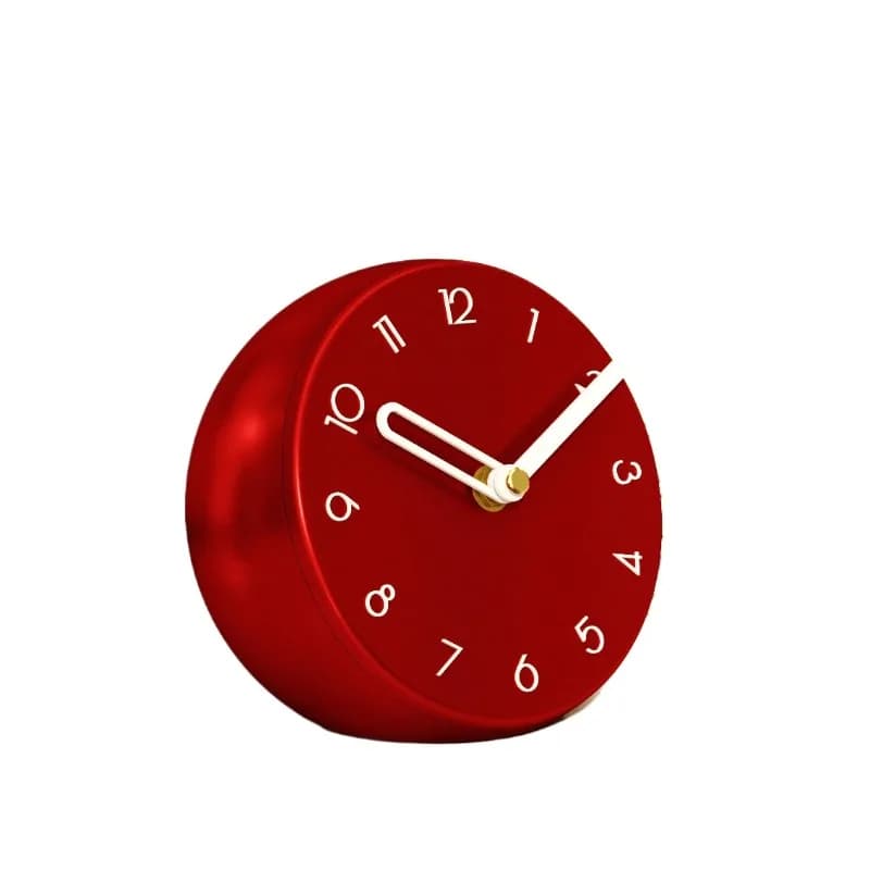 Orologio da tavolo tridimensionale ultra silenzioso, ornamento per mobile TV, orologio a pendolo da scrivania