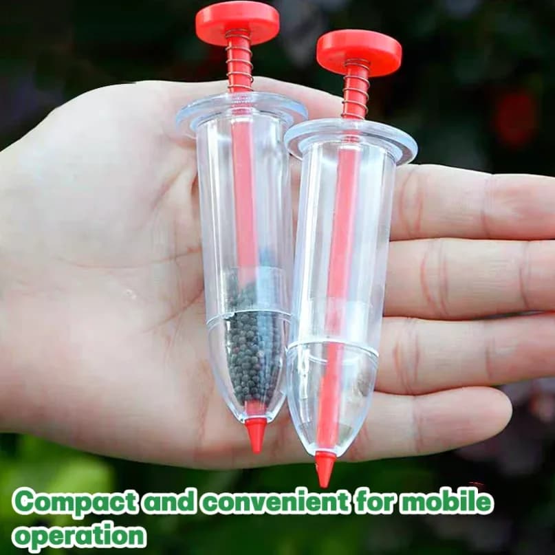 Adjustable Depth Manual Seed Sower Hand Planter For Vegetables Flowers Lightweight Garden Tool With Seed Spacing Control