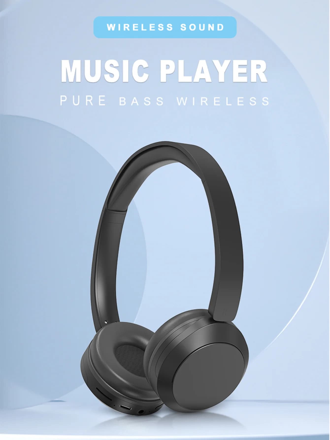 Auricolare wireless Pro Auricolare Bluetooth 5.3 Auricolare pieghevole Sport Auricolare over-ear Gaming Musica Sport Auricolare Bluetooth