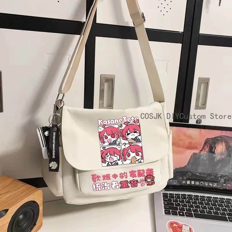 Anime Kasane Teto Moda Cosplay Zaino Borsa da scuola Studente Zaino Cosplay Borsa a tracolla Borsa a tracolla Regalo