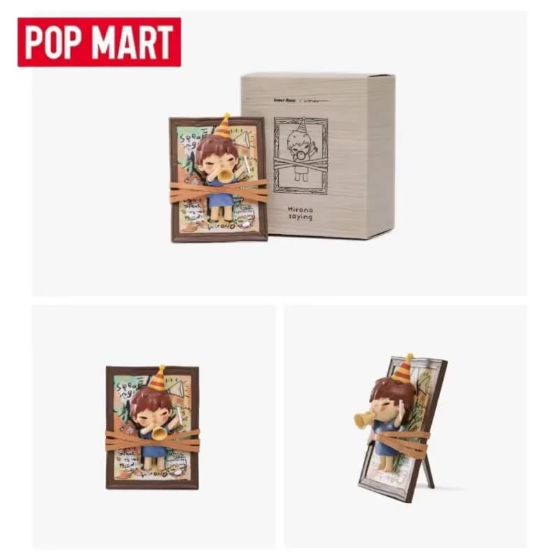 POPMART Serie Hirono Scatola cieca Giocattoli Kawaii Anime Action Figure Decorazione del desktop Scatola misteriosa a sorpresa Giocattolo con borsa cieca