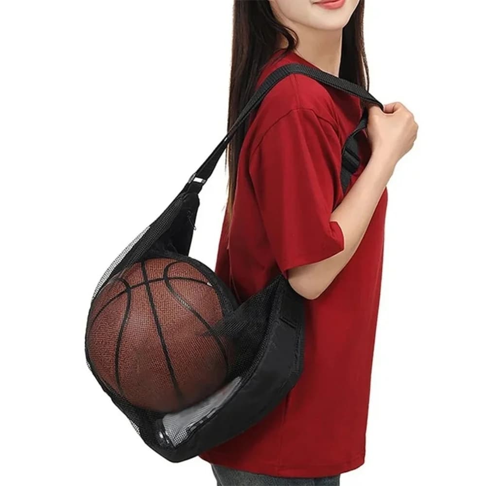 Borsa Portatile per Palloni da Basket per Squadre, Zaino a Rete di Grande Capacità per Scarpe e Attrezzatura, Borsa Sportiva in Nylon Resistente per Allenatori