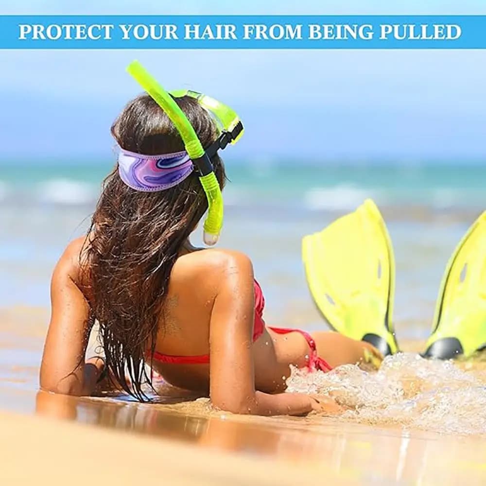 Comfortable Waterproof Diving Mask Strap Anti-Slip Neoprene Snorkel Mask Strap Cover Durable Scuba Mask Strap Water Sports