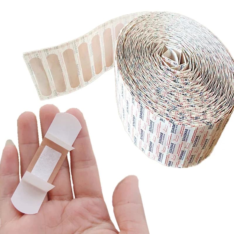 100 pz/set 72x19mm cerotto PE cerotto adesivo per bende adesive bende adesive strisce di pronto soccorso pied plast