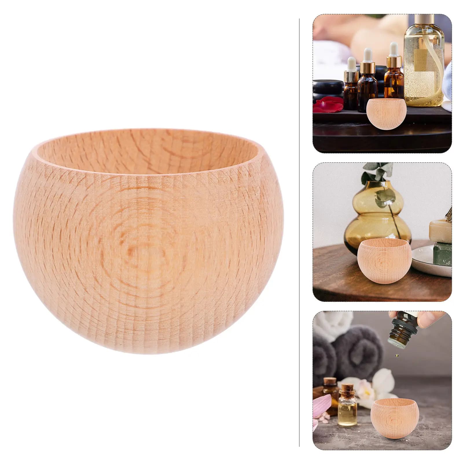 Diffusore di Oli Essenziali in Legno Naturale, Piccolo Diffusore di Aromi per Auto, Ufficio, Casa, Ornamento Decorativo in Legno