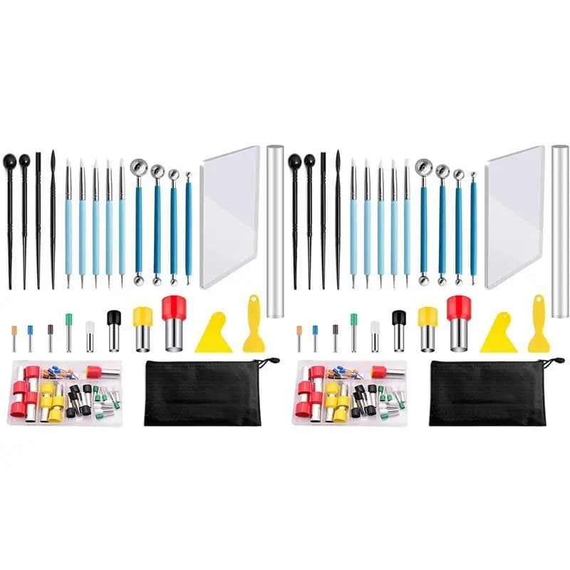 AB66-116Pcs Polymer Clay Tools Modelling Tool Set Sculpting Tool Kit For DIY Clay Crafts For Crafts Sculpture