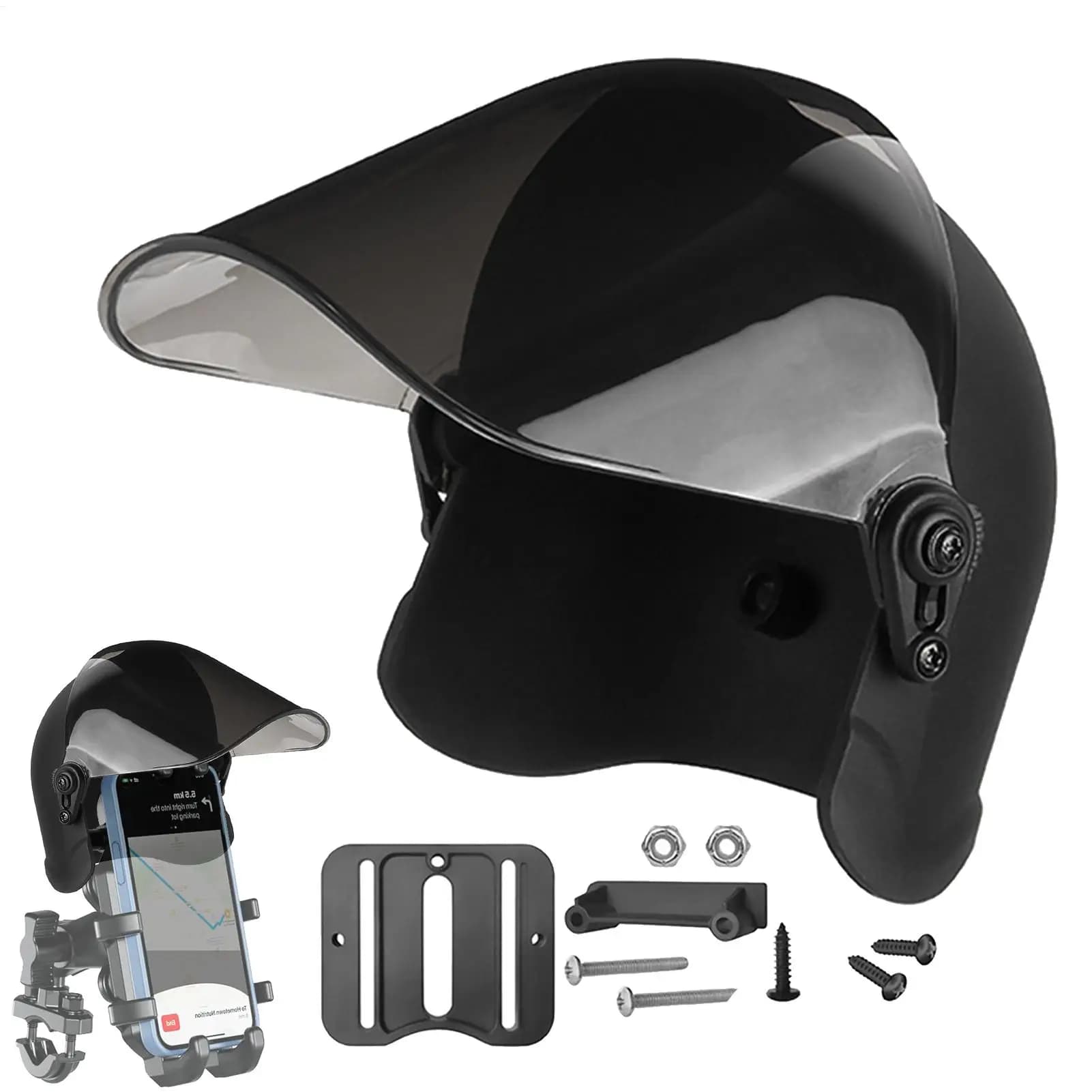 Cell Phone Sunbed Navigation Small Helmet Lock Dazzle Phone Support Solar Protection for Bike and Car