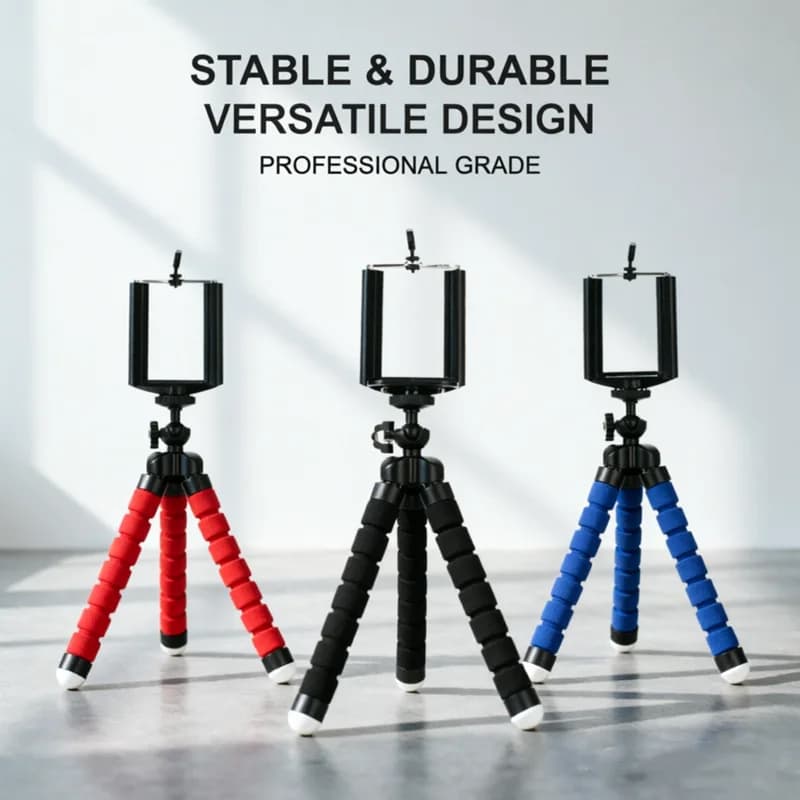 Tripod For Phone Flexible Sponge Octopus Mini Tripod For IPhone Mini Camera Tripod Phone Holder Clip Stand