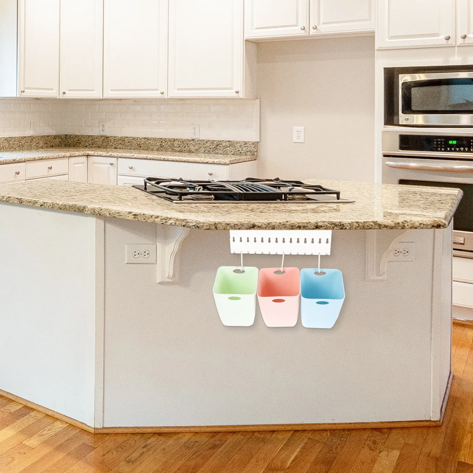 Set di Contenitori Modulari per la Raccolta Differenziata, Bidoni in Plastica Riciclabile per Cucina, Bagno, Lavanderia, Organizzazione Domestica