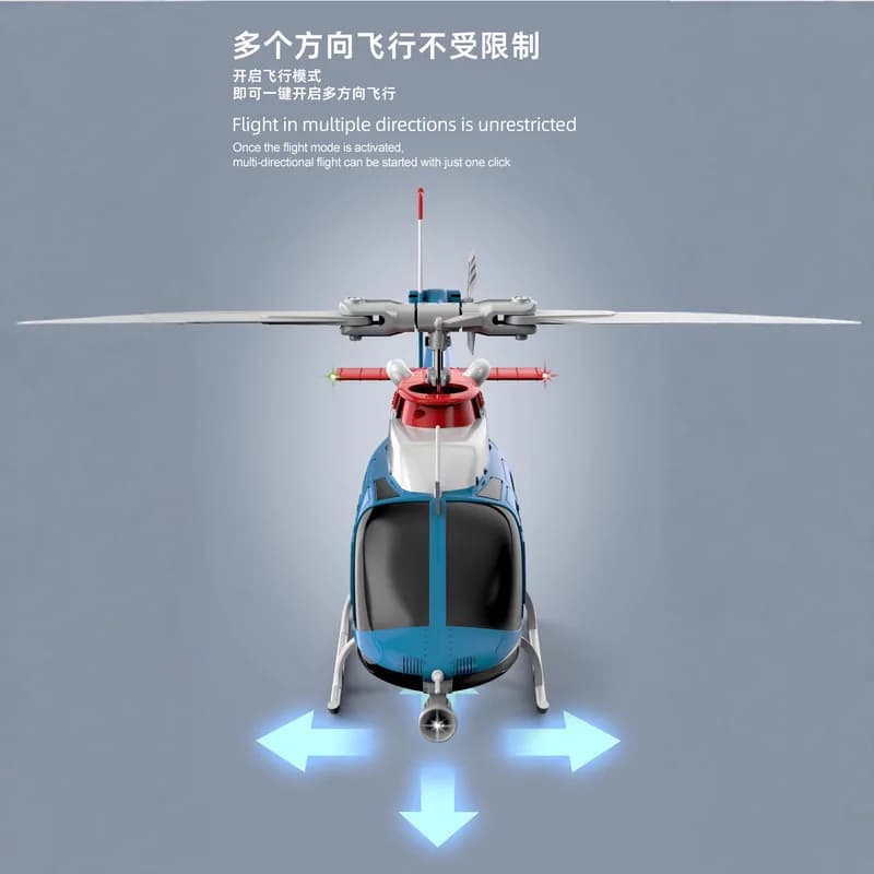 Nuovo Elicottero Radiocomandato C138 Pro Versione Brushless, Modello Realistico RC Drone, Disponibile in Magazzino, Nuovo Bell 206 2025