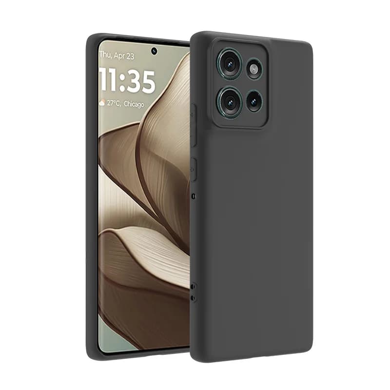 Per Motorola Edge 60 Pro Custodia sottile nera opaca morbida custodia in silicone TPU per Moto Edge 60 Pro 5G Cover posteriore Edge 60Pro Custodia per telefono