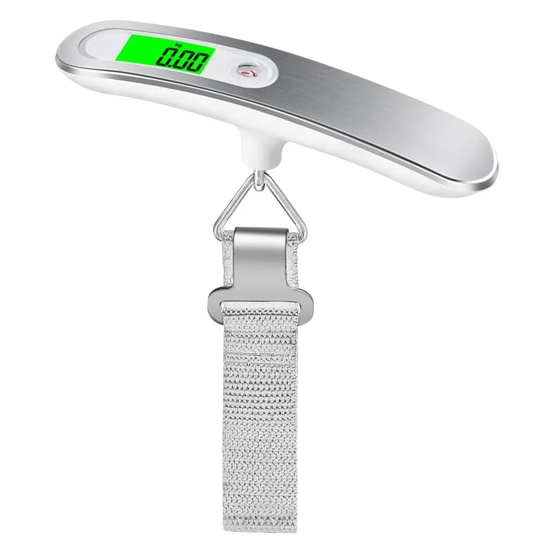 Bilancia per bagagli digitale portatile da 50 kg/110 libbre Bilancia elettronica per cintura sospesa LCD per valigia da viaggio Bilancia elettronica per bagagli