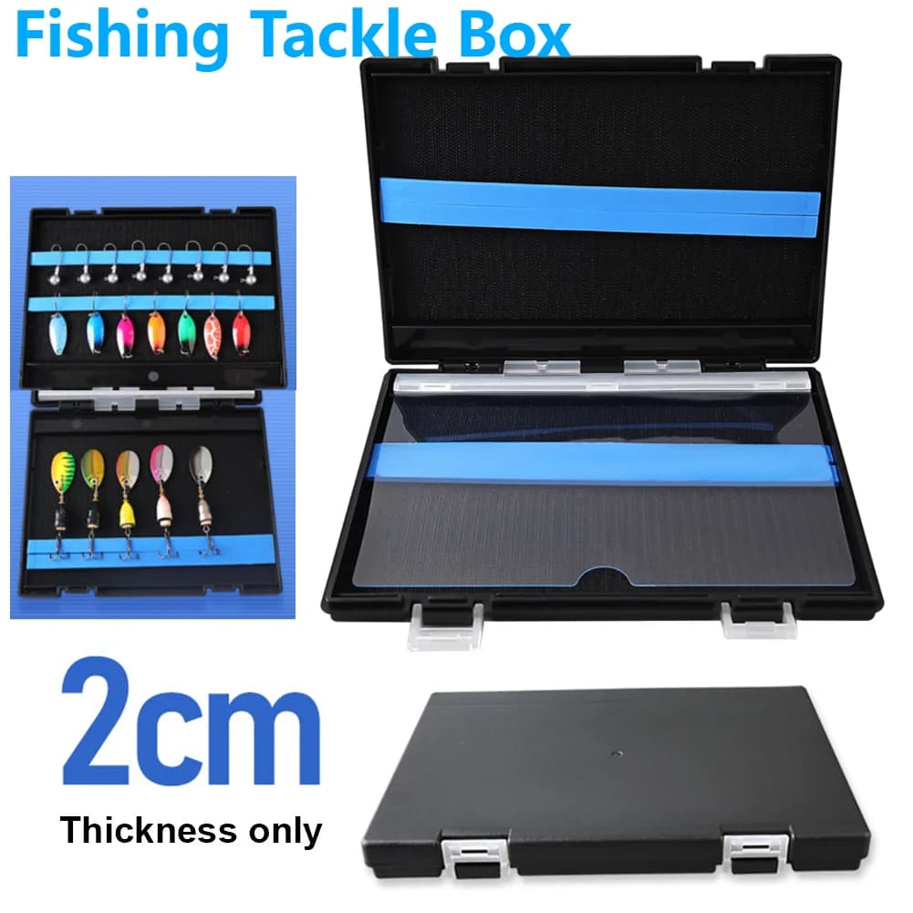 Thin Plastic Fishing Tool Box Paillettes Crib Spinner Container for bait Case Lead Hook Hand Hook Storage Organizer Carpe Accessories