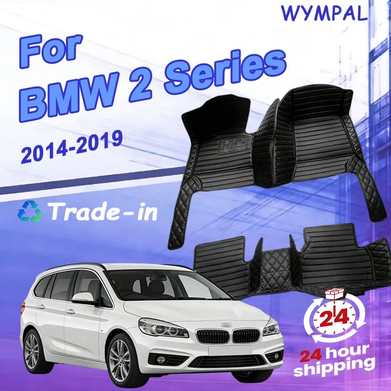 3D custom car mats for BMW Series 2 F46 Gran Tourer 2014-2019 Year Interior Details Accessories Carpet