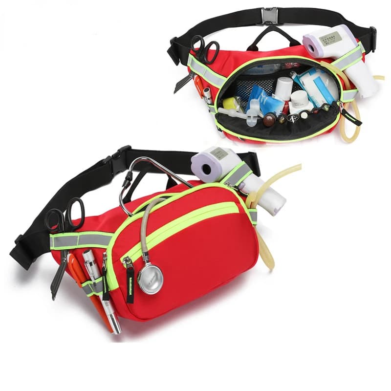 Marsupio di salvataggio vuoto Kit di pronto soccorso Viaggio di campeggio Deposito medico Organizzatore medico Borsa medica di sopravvivenza di emergenza esterna