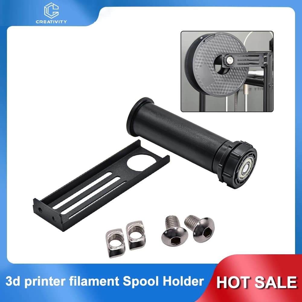 3D PLA ABS PETG filament coil stand 608ZZ swivel bearing with bracket for Ender 3 CR10