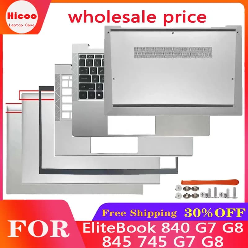 New For HP EliteBook 840 G7 G8 845 745 G7 G8 Laptop LCD Rear Cover/Front Frame/Palm Pad/Bottom Cover/hinges/Keyboard/Top Cover