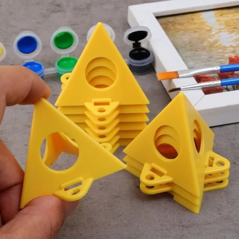 10 Pezzi Supporti a Piramide in Plastica, Conici Impilabili, per Verniciatura a Spruzzo, Mini Treppiedi di Supporto per Casa