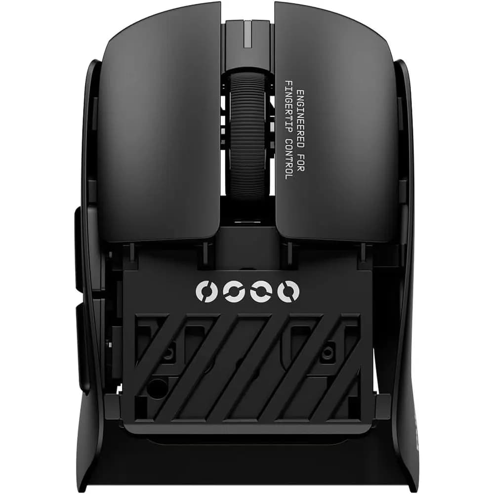 Mouse da Gaming Ultra Leggero, 1.34 oz, Switch Blue Pink Dot, 32.000 DPI, 750 IPS, Sensore XS-1, Pronto per 8K (Nero)