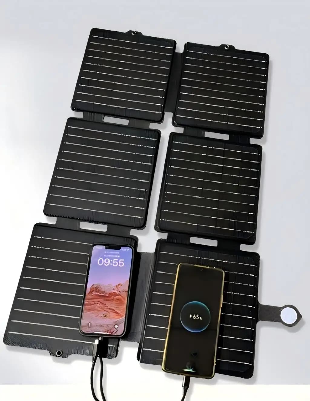 30W Portable Foldable Solar Charger (USB Output/Emergency/Outdoor Use) Model A30W | Tri-Fold Structure, Monocrystalline Module,
