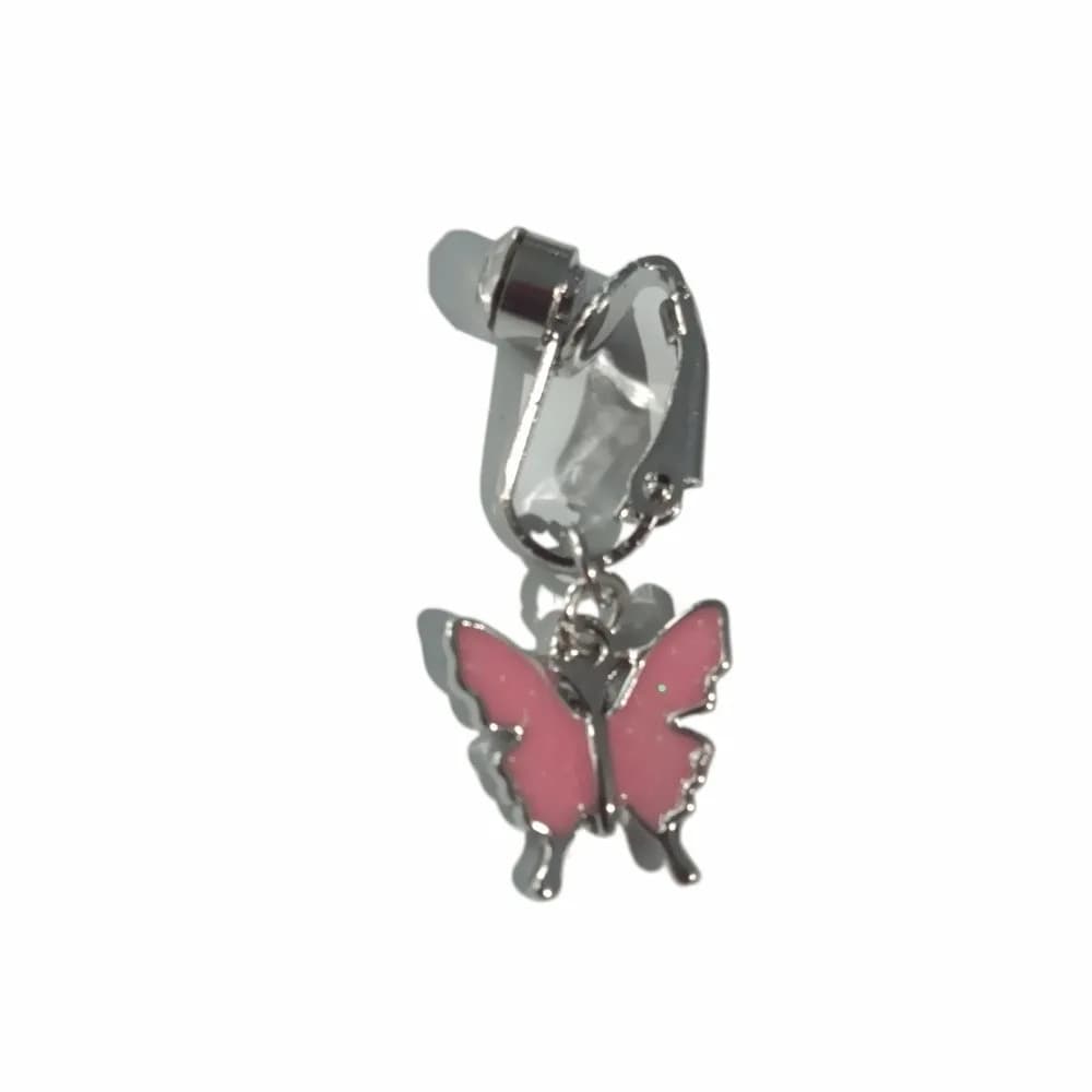 Piercing Finto per Ombelico con Strass e Zirconi, Clip a Farfalla Senza Foratura, Anello Geometrico in Rame, Regalo per Ragazze
