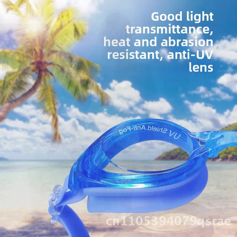 Adult Adjustable Size UV Non-slip Unisex Swimwear Adult Sub HD Glasses Real/Nero and Red/Blue and White PC Lens