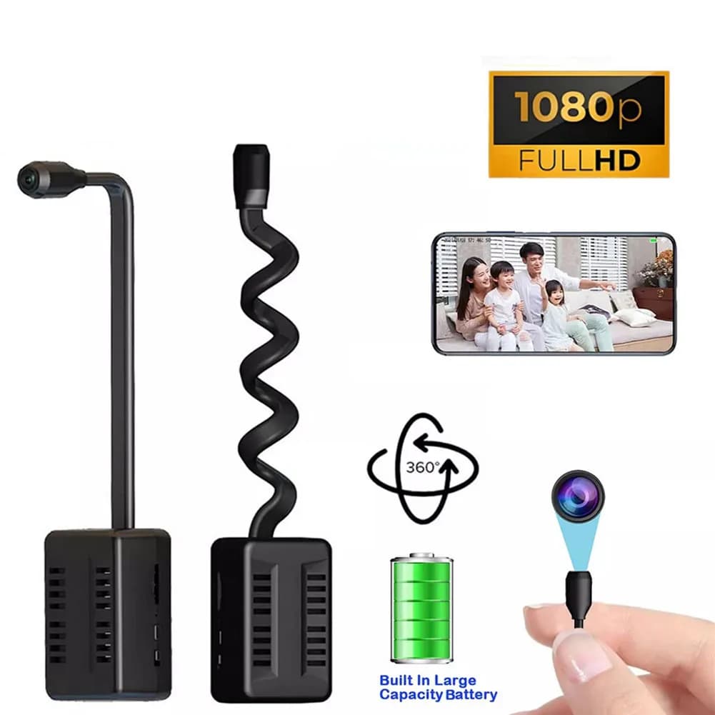 Mini WiFi Camera with Motion Detection Wireless Nanny Cam Surveillance Camera for Baby & Pet Monitor