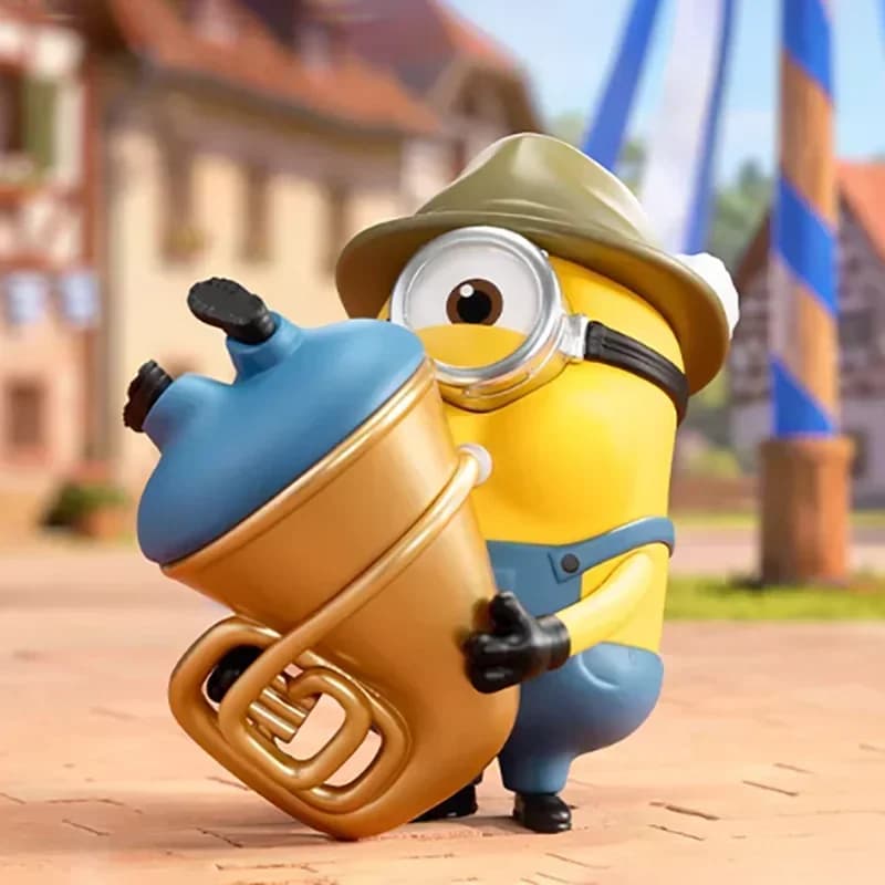 POP MART MINIONS BELLO WORLD Series Blind Box Guess Bag Mystery Box Toys Doll Cute Anime Figure Collezione di ornamenti per il desktop