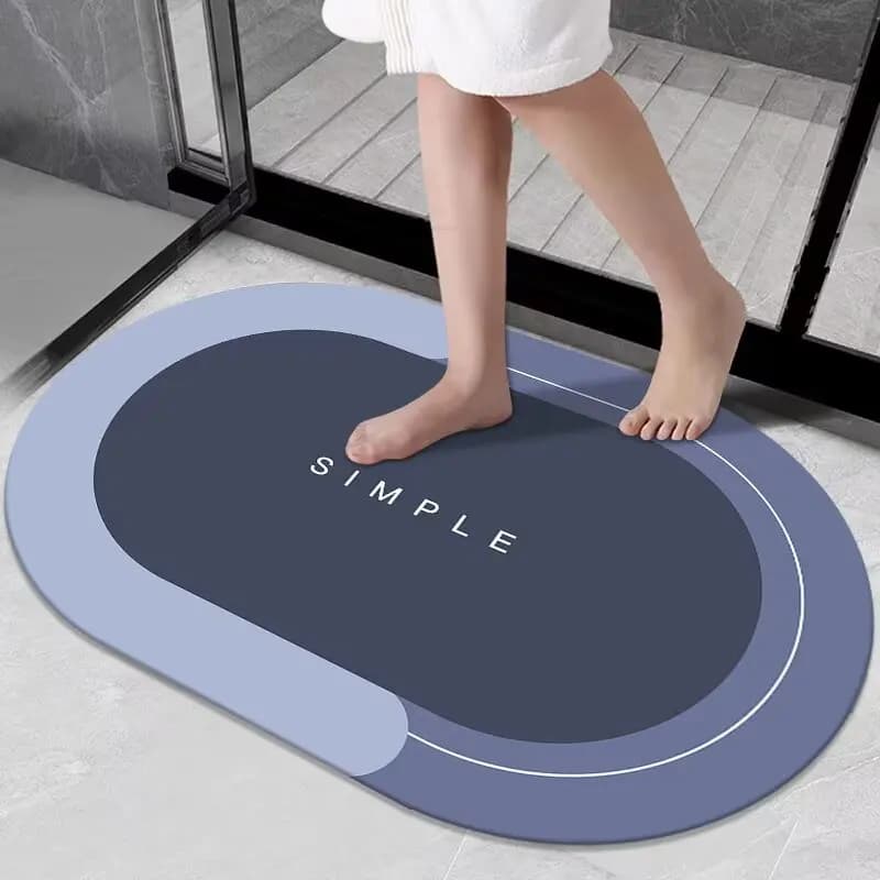 Tappetino da bagno, fango diatomee, tappetino ad asciugatura rapida, WC antiscivolo e antigoccia, tappeto da bagno domestico