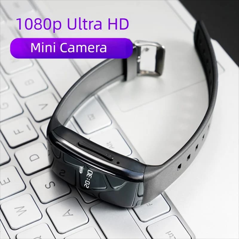 Mini orologio con fotocamera da polso 1080P - Fotocamera portatile compatta HD per la registrazione di prove 8G-256GB