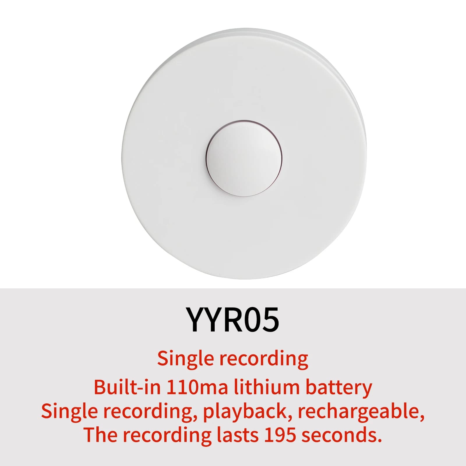 Small Music Box Button Play 195s Recordable Voice Module Sound Box for Plush Toy and Creative Greeting Card,Gift