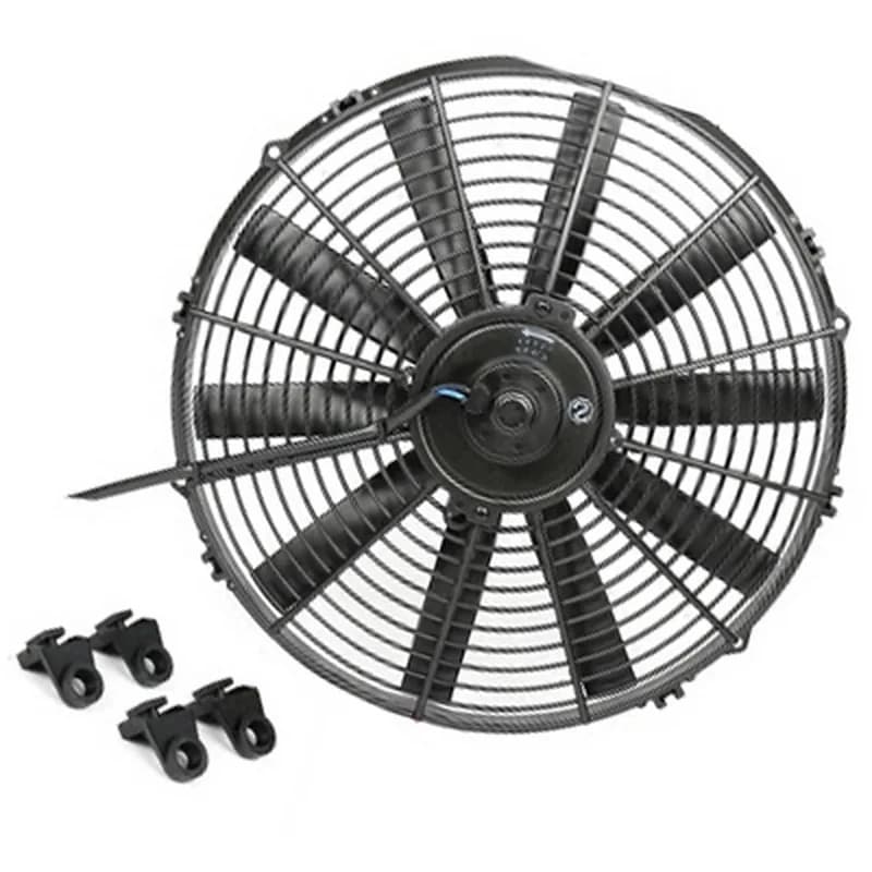 High Flow 14" 12V Electric Condenser Fan Replacement Cooling Parts For Hot Rod Rat Rod Car Light Heavy Truck