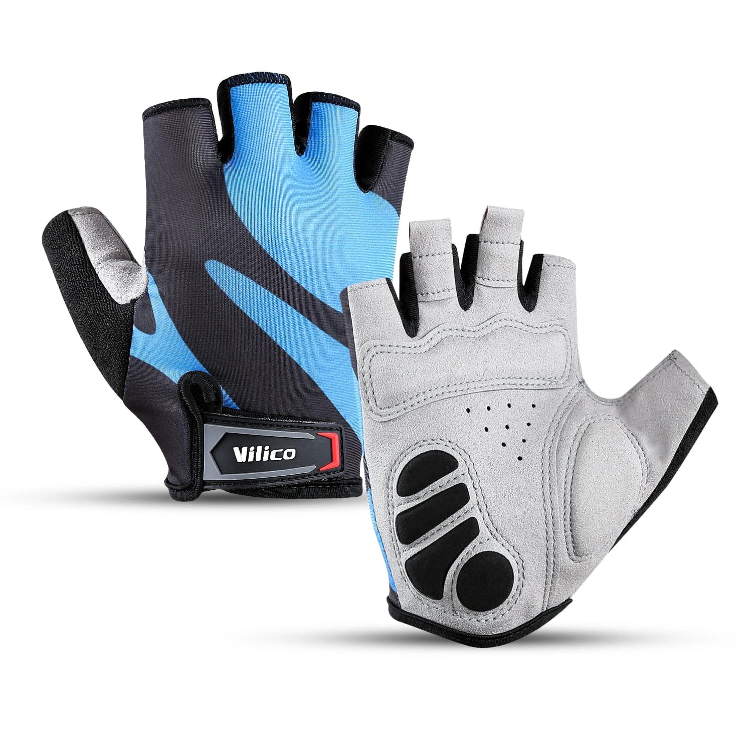 Guanti sportivi da ciclismo con mezze dita uomo donna guanti da bici MTB Running Fitness Gym Riding guanti da bicicletta da moto