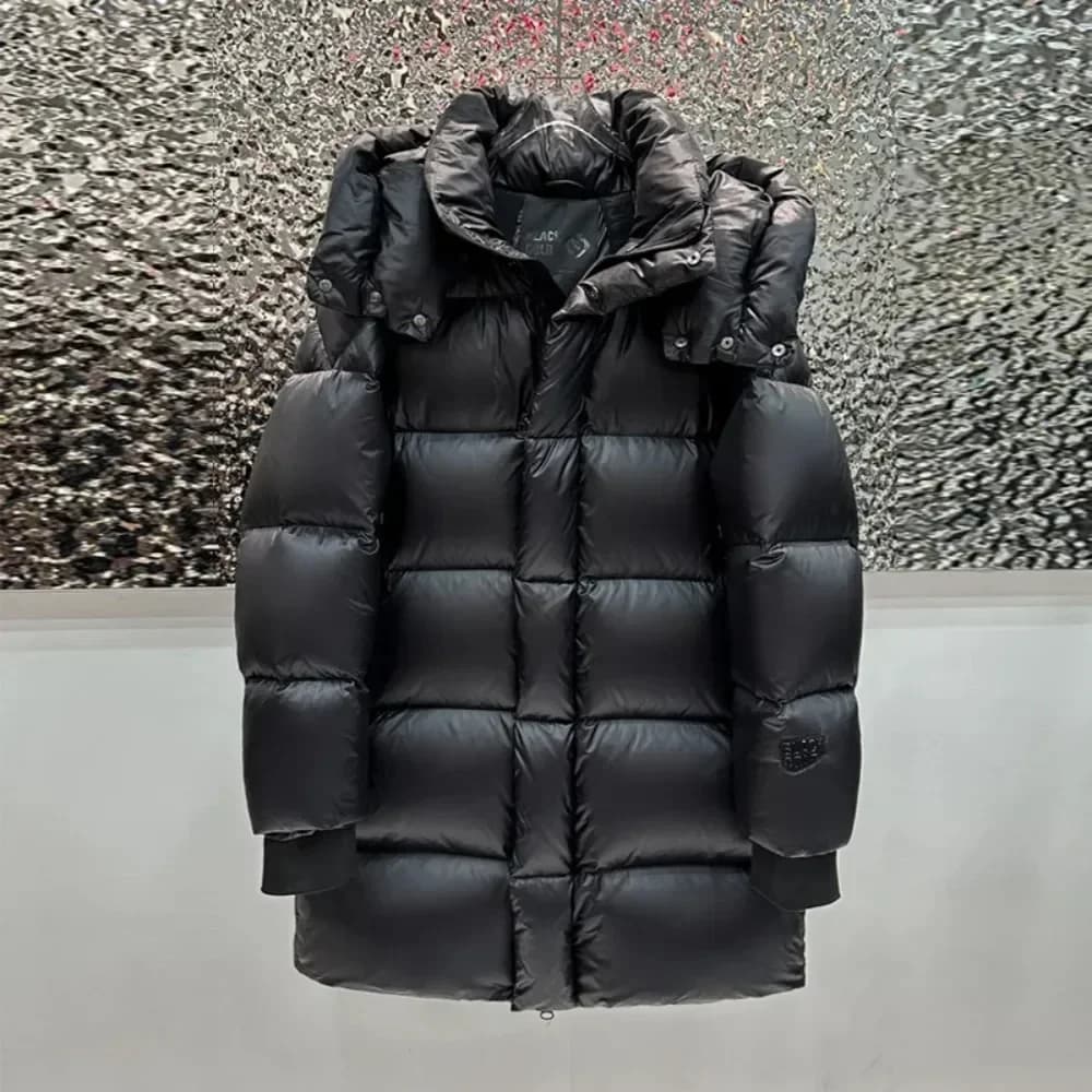 90% piumino d'anatra bianco donna cerniera allentata femminile nuovo piumino invernale vestiti solido addensare caldo lungo Parka piumino